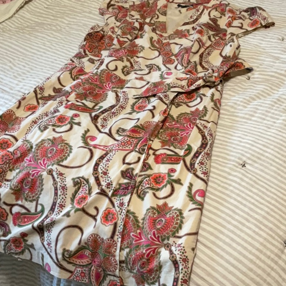 Tommy Hilfiger Cotton Wrap Dress L